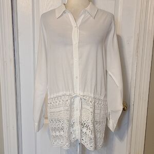 Chico's Lace Bottom Blouse